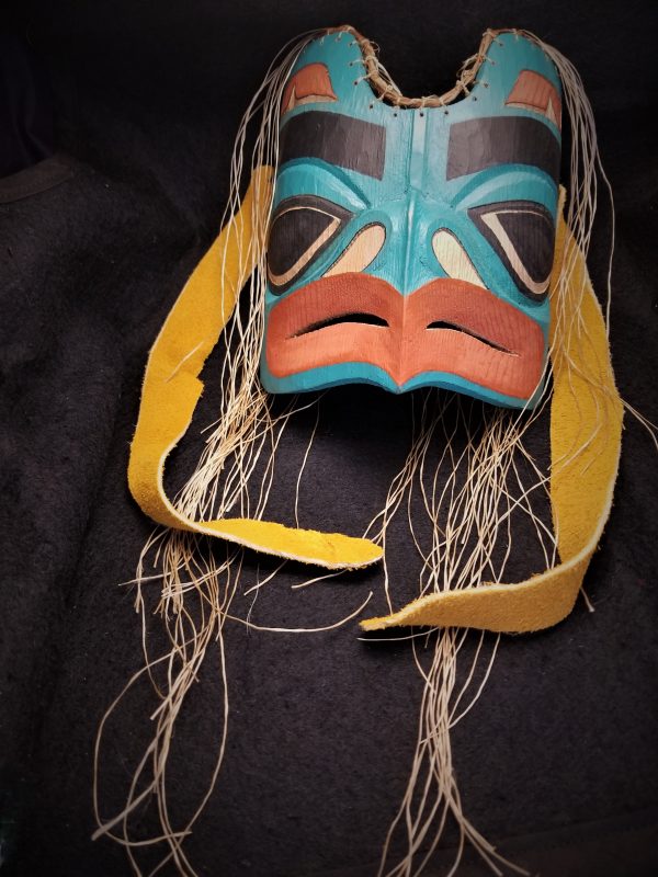 Hand Carved Small Mask – Tlingit Traditional Style