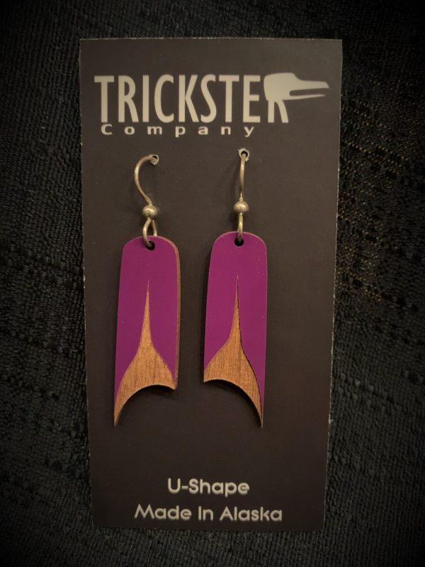 U-Shape Earrings (purple)