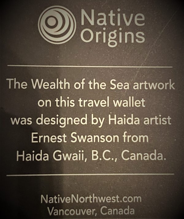 Travel Wallet- "The Wealth of the Sea" (brown)