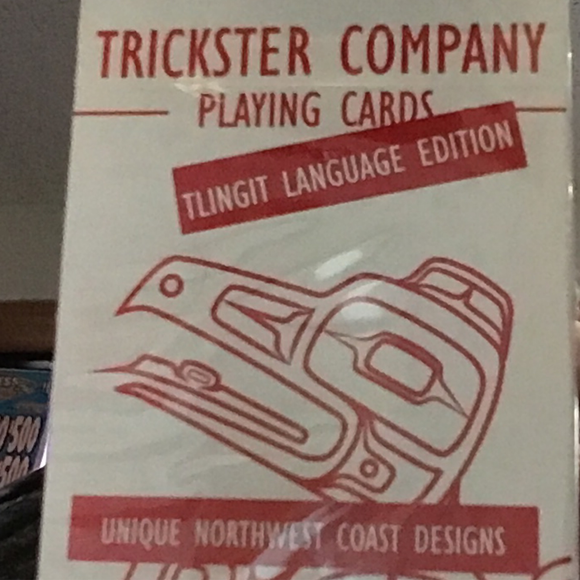 Playing card Tlingit Language
