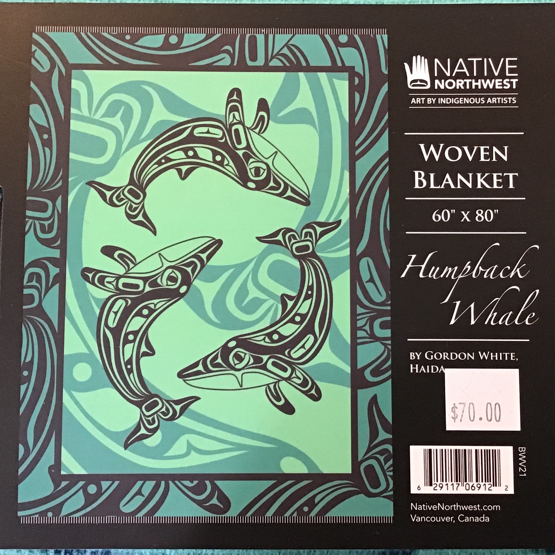 Woven blanket Humpback Whales