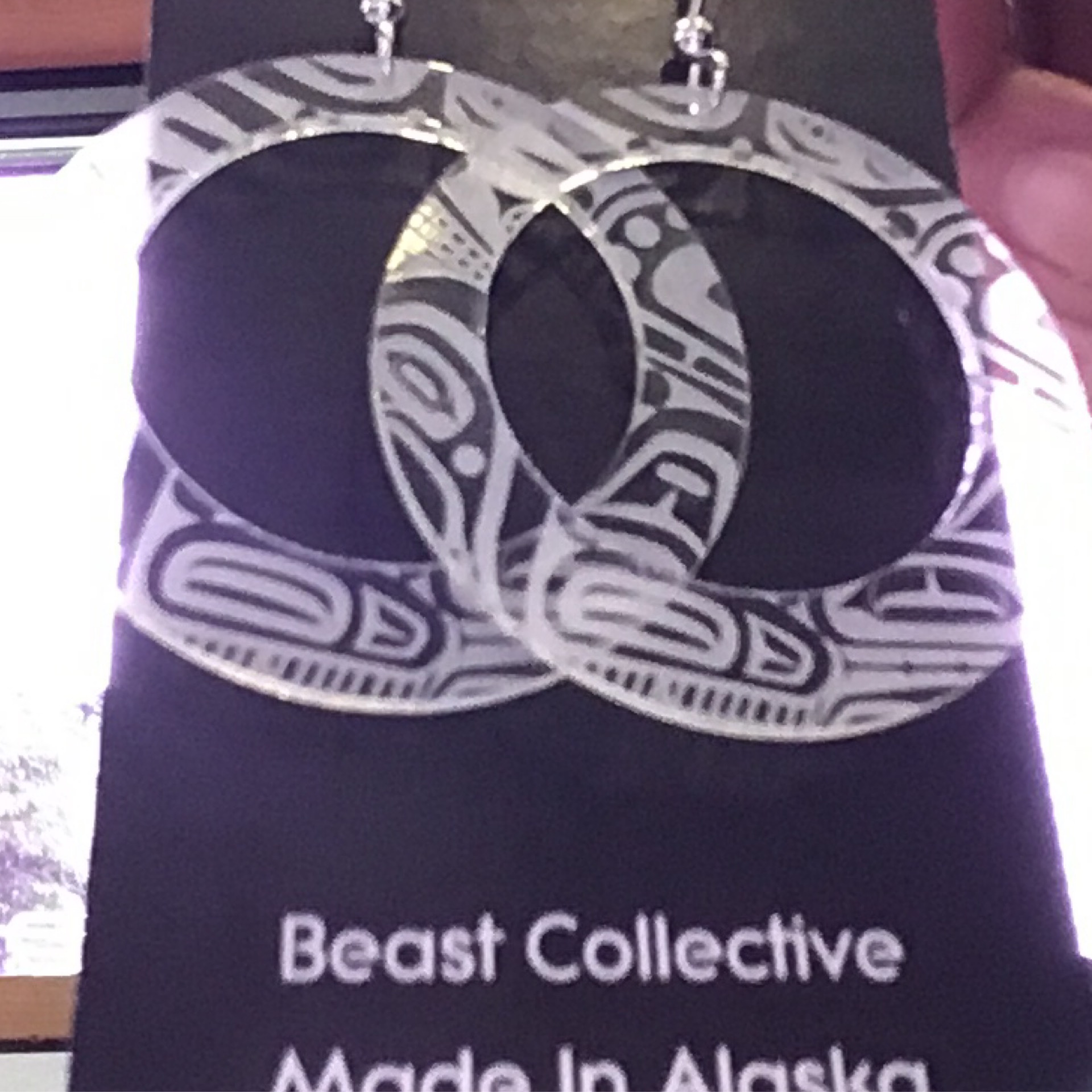 Beast Collective Earrings-Clear Round/Hoop