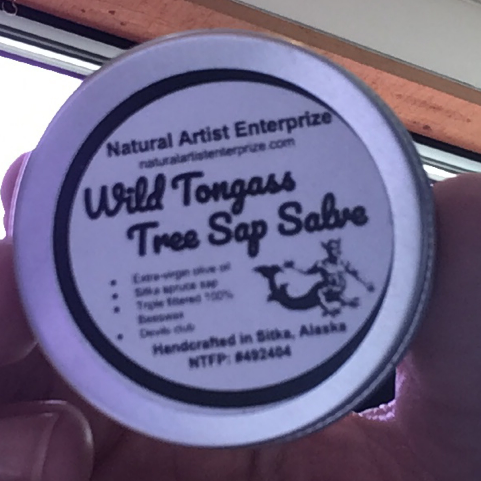 Tree sap/devil’s club salve
