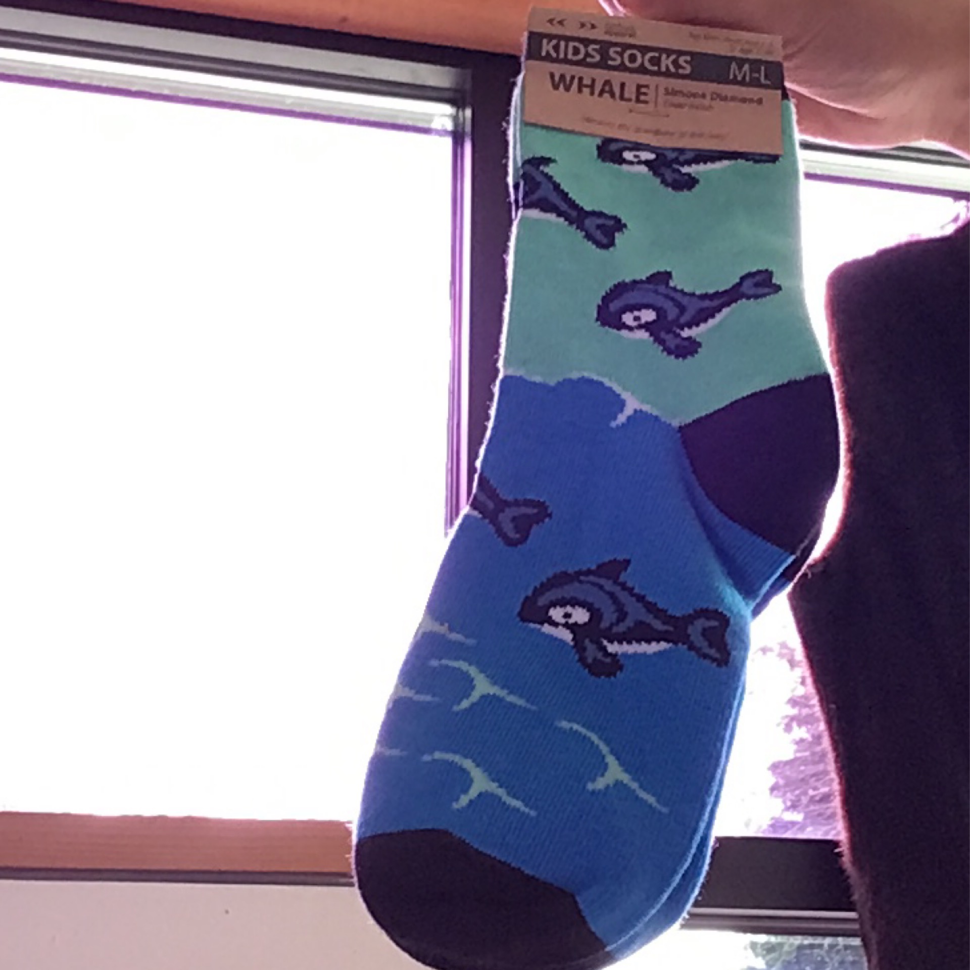 Kids Whale Socks- Medium/Large
