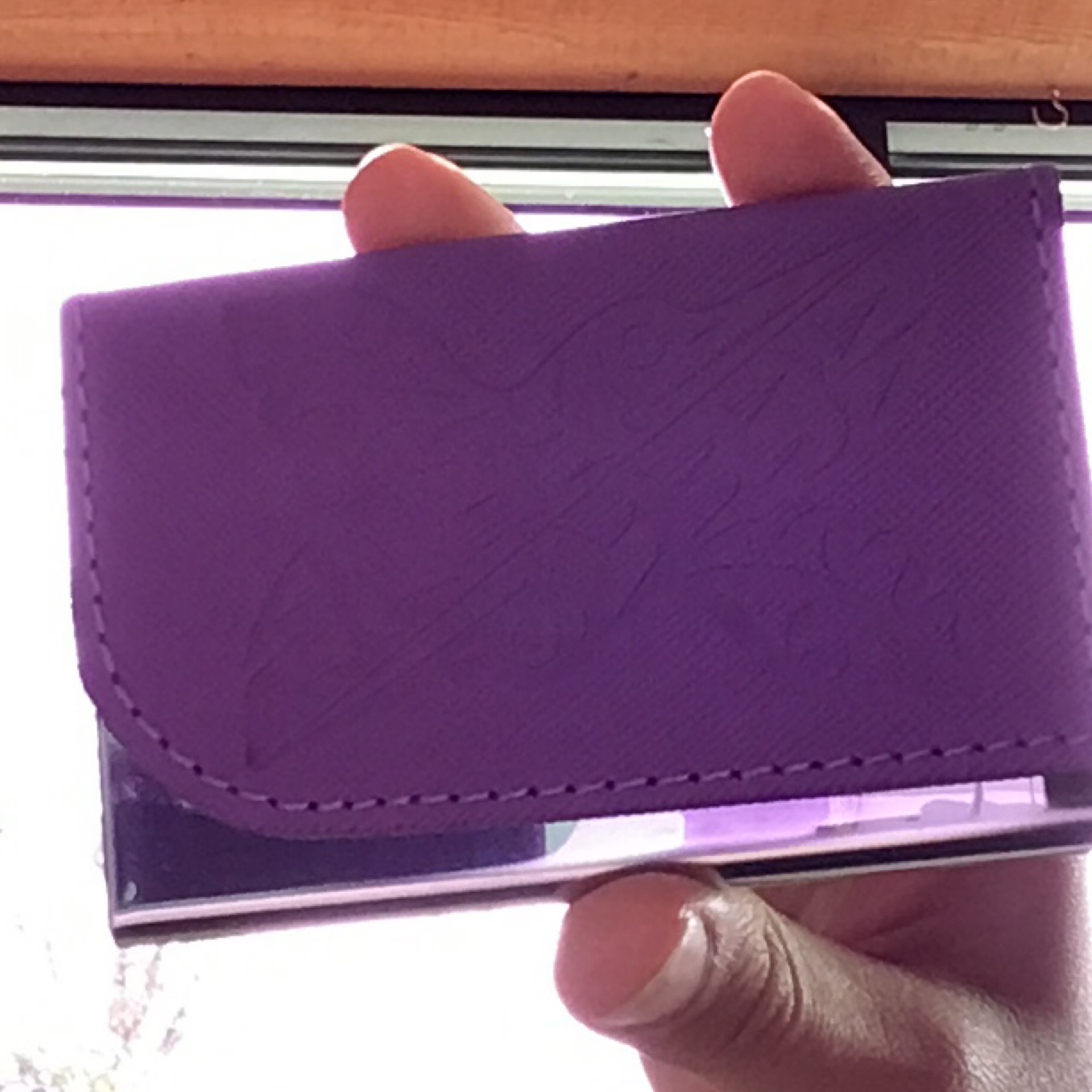 Business Card Holder- Purple